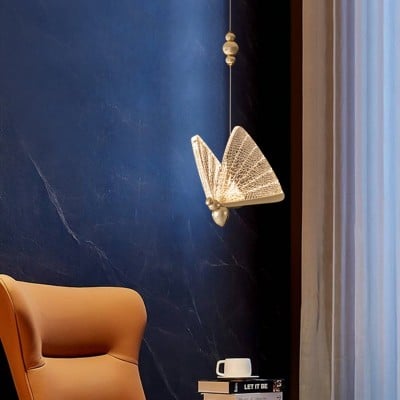 Lampe à suspension LED papillon