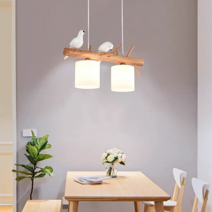 BIRDY Wooden Pendant Light