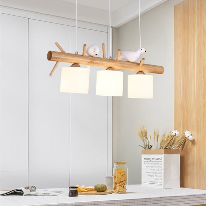 BIRDY Wooden Pendant Light