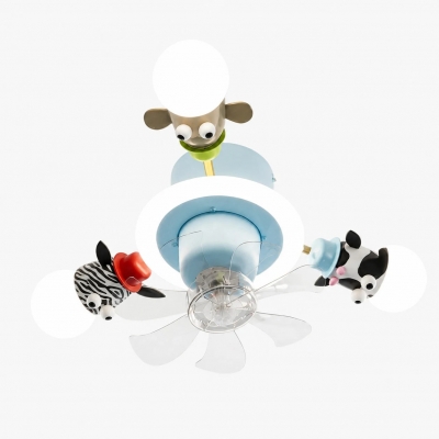Full-Spectrum Kids Animal Ceiling Fan Light T2400