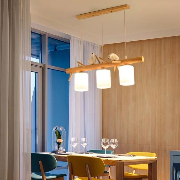BIRDY Wooden Pendant Light