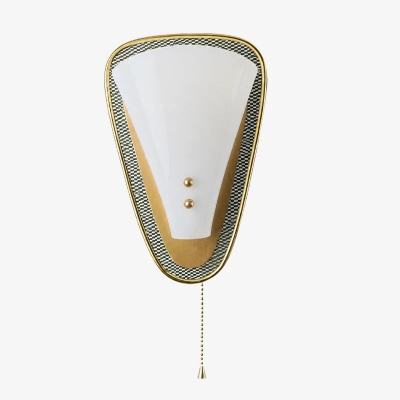 Applique da parete vintage francese con catenella T2643