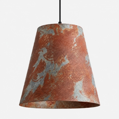 Lampada a sospensione vintage in ferro patinato T2629