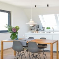 Lampada a sospensione in metallo multistrato danese S107