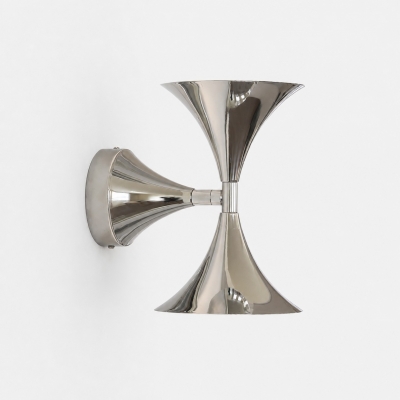 Applique da parete doppia Bauhaus in cromo lucido T3051