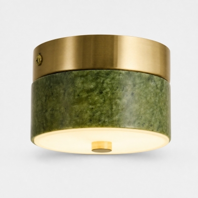 Plafoniera in pietra di giada verde T2983