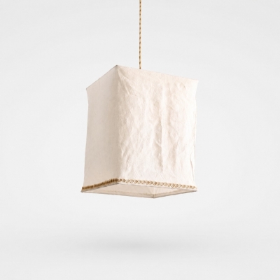 Sculpturaal linnen hanglamp T3073
