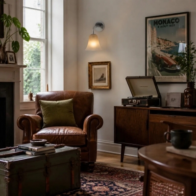 Vintage glazen wandlamp T2898