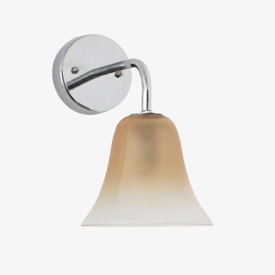 Vintage glazen wandlamp T2898