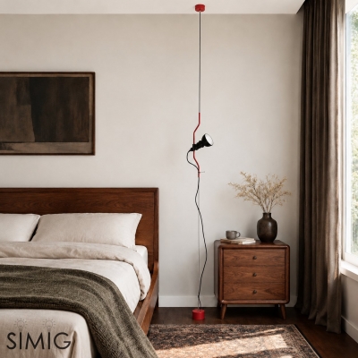 Lámpara de techo Fluxo - Lámpara de diseño ajustable para dormitorio