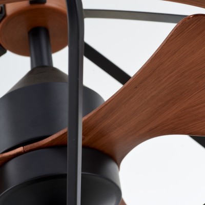 Lampadario con ventilatore da soffitto a candela