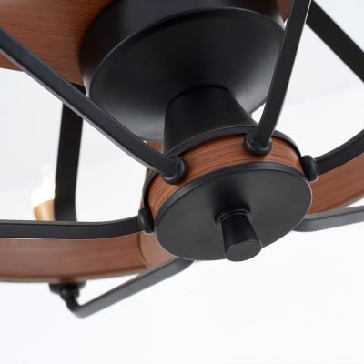 Lampadario con ventilatore da soffitto a candela