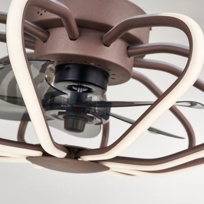 Lampada da soffitto a LED con ventola a forma di nuvola