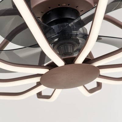 Lampada da soffitto a LED con ventola a forma di nuvola