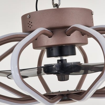 Lampada da soffitto a LED con ventola a forma di nuvola