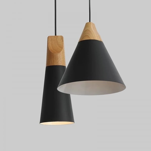 Connell Coned Woody Pendant Lamp | Pendant Lights | Simig Lighting