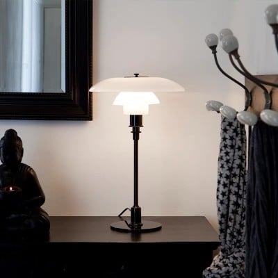 Lampe de table danoise en métal multicouche S109