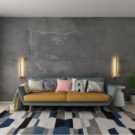 インダストリアルモダンブラックリニアLEDウォールライト S114