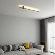 インダストリアルモダンブラックリニアLEDウォールライト S114