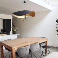 Lámpara colgante/plafón Lederam Manta S1