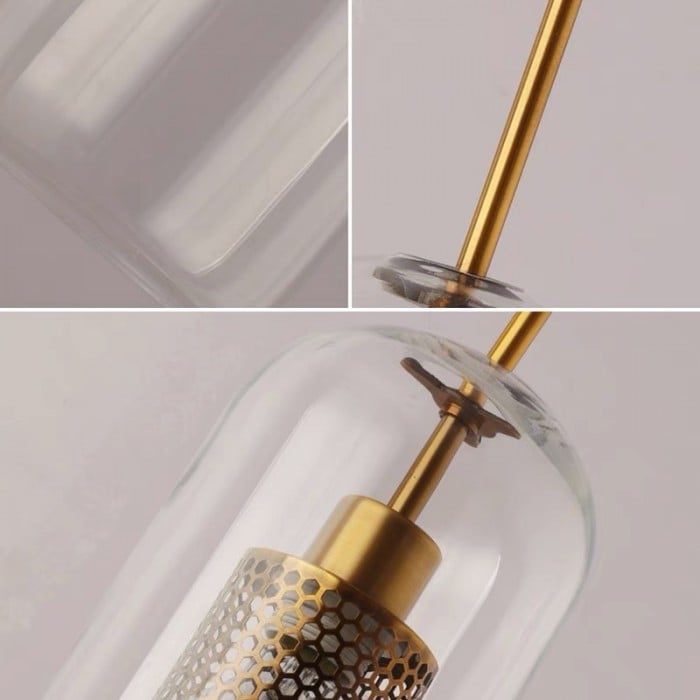 Moderna Chiswick glashängande armaturer för kök matsal