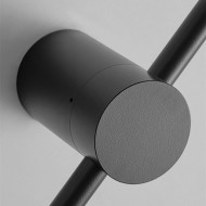 インダストリアルモダンブラックリニアLEDウォールライト S114