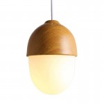 Scandinavische metalen houten keuken hanglamp met Macaron kom vorm S33