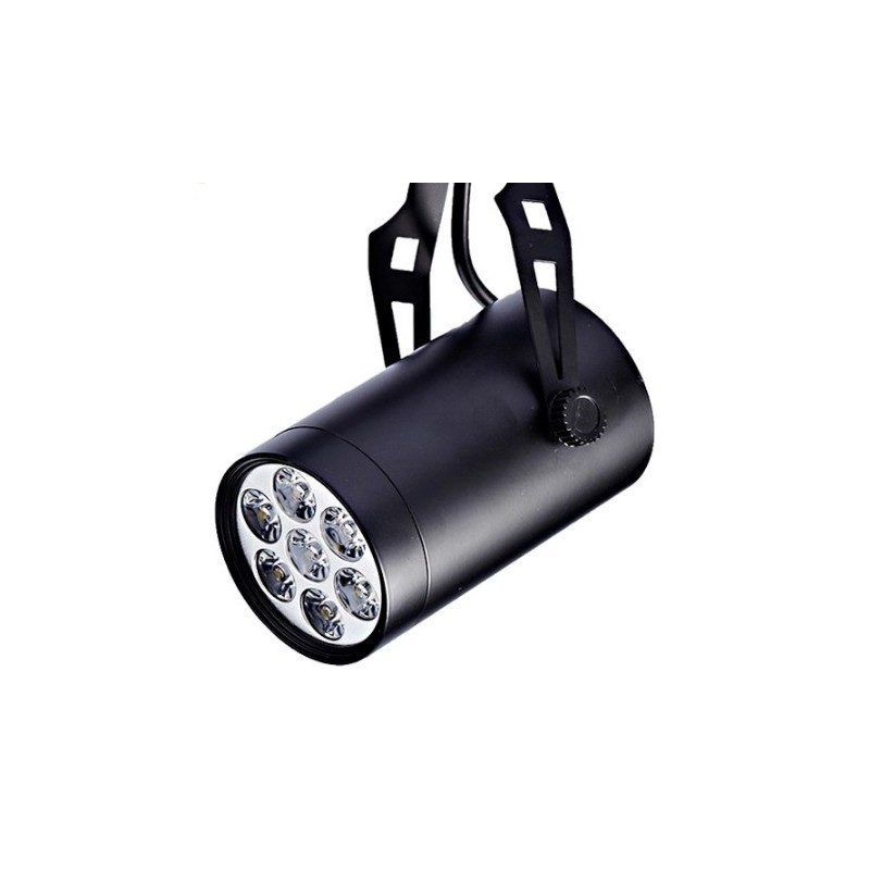 LED 7W Track Light v černé barvě