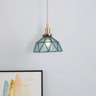 Retro Glass Bowl Pendant Lamp