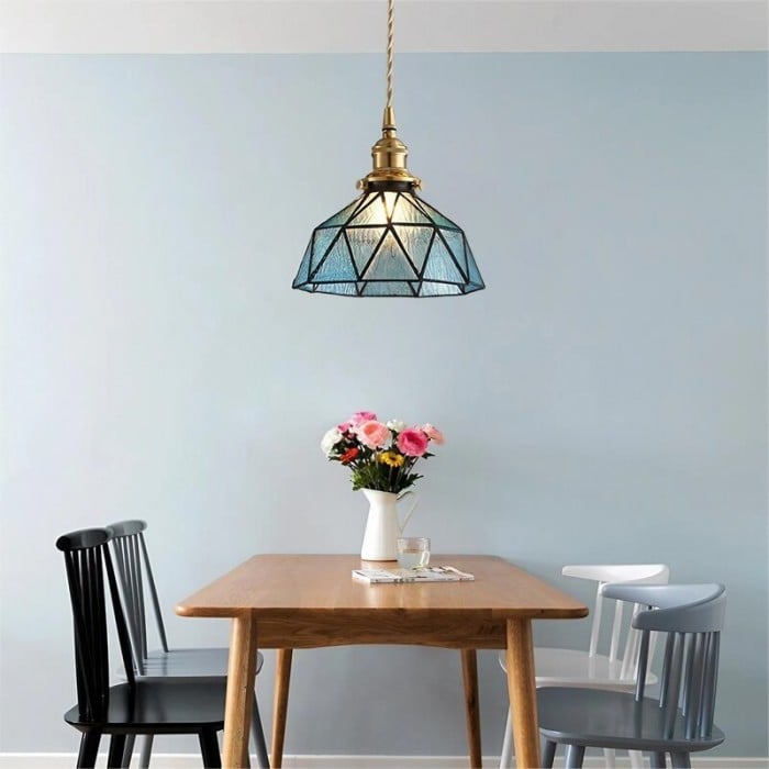 Retro Glass Bowl Pendant Lamp