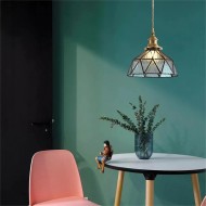 Retro Glass Bowl Pendant Lamp