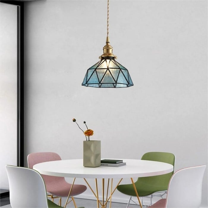 Retro Glass Bowl Pendant Lamp