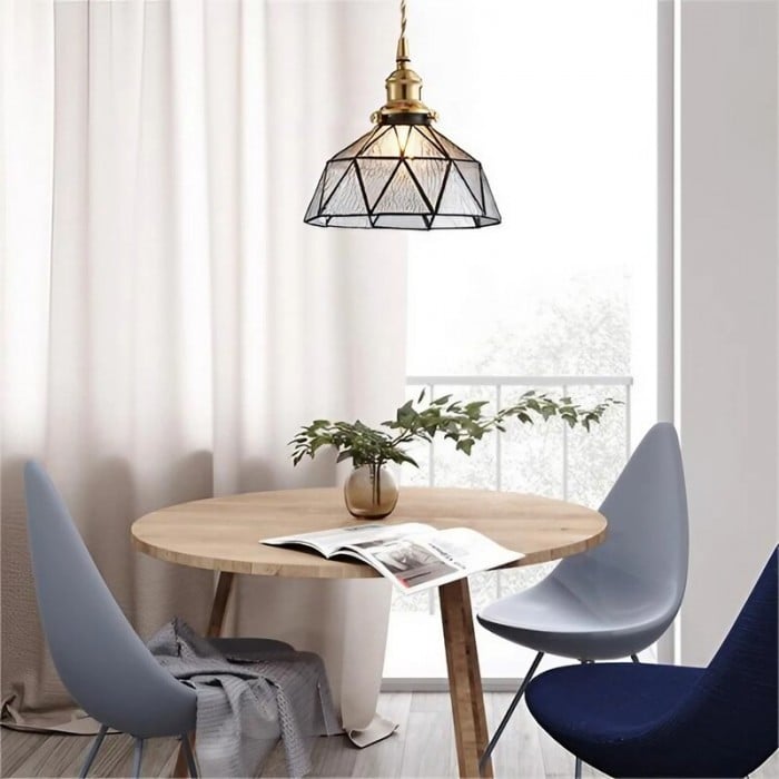 Retro Glass Bowl Pendant Lamp