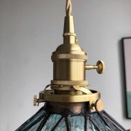 Retro Glass Bowl Pendant Lamp