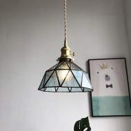 Retro Glass Bowl Pendant Lamp