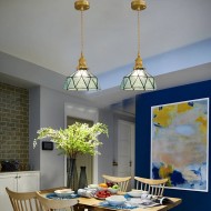 Retro Glass Bowl Pendant Lamp