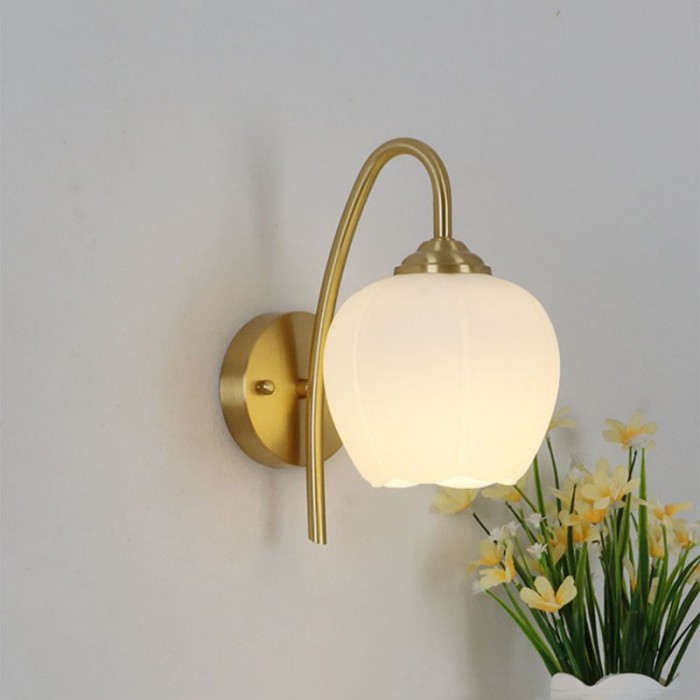 Pastoral Flowers Cream Wind Wall Lamp