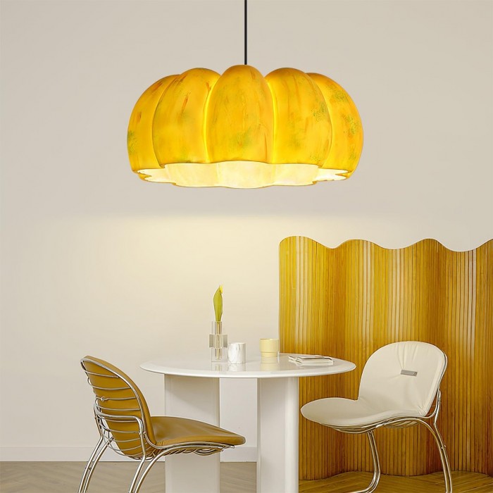 Nordic Rustic Pumpkin Pendant Light S04