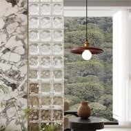 Japansk Wabi-Sabi Pendellampa i Trä S06