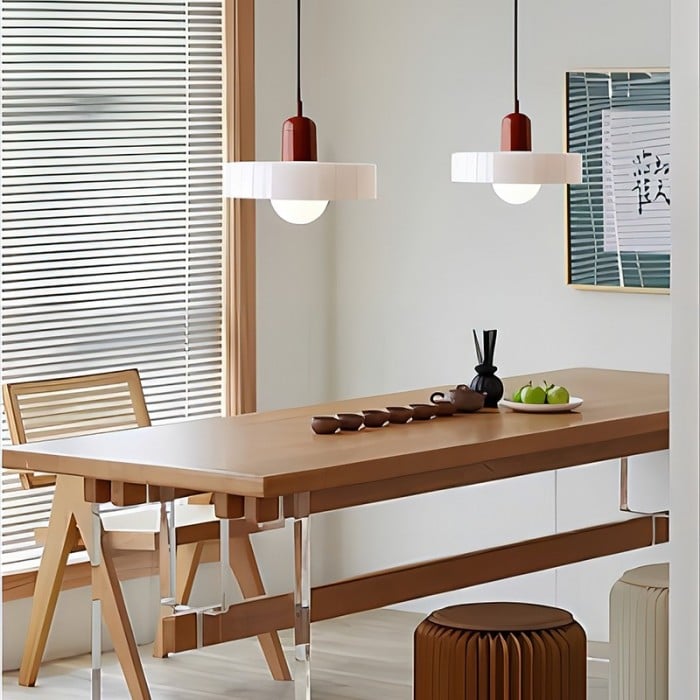 Morandi Glass Disc Orb Pendant Lamp S09