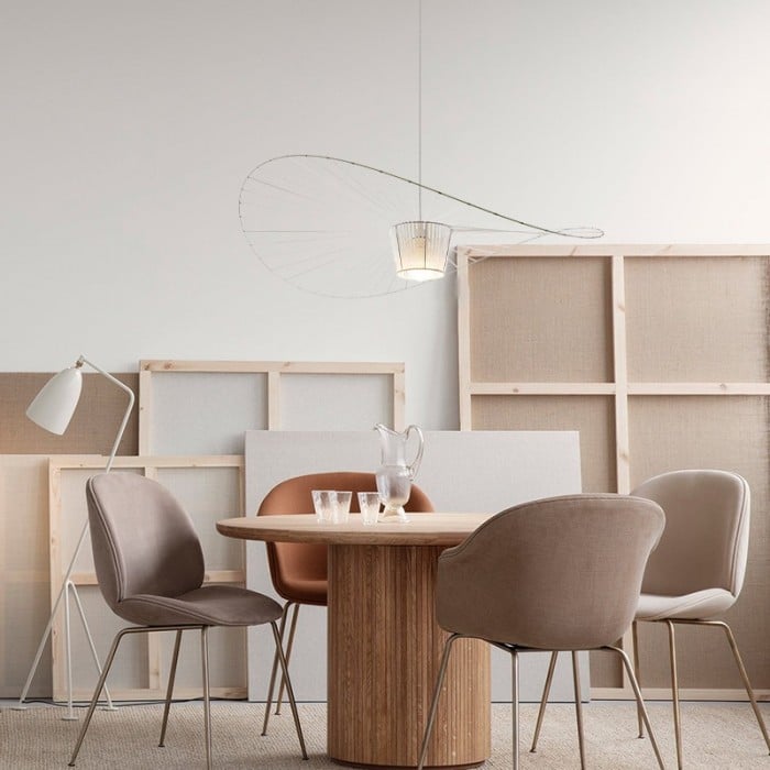 Lampe suspendue moderne en forme de chapeau de paille industriel S210