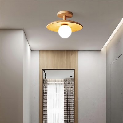 Rustikální Dřevěné Stropní Svítidlo S36