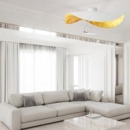 Lámpara colgante/plafón Lederam Manta S1