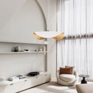 Lámpara colgante/plafón Lederam Manta S1