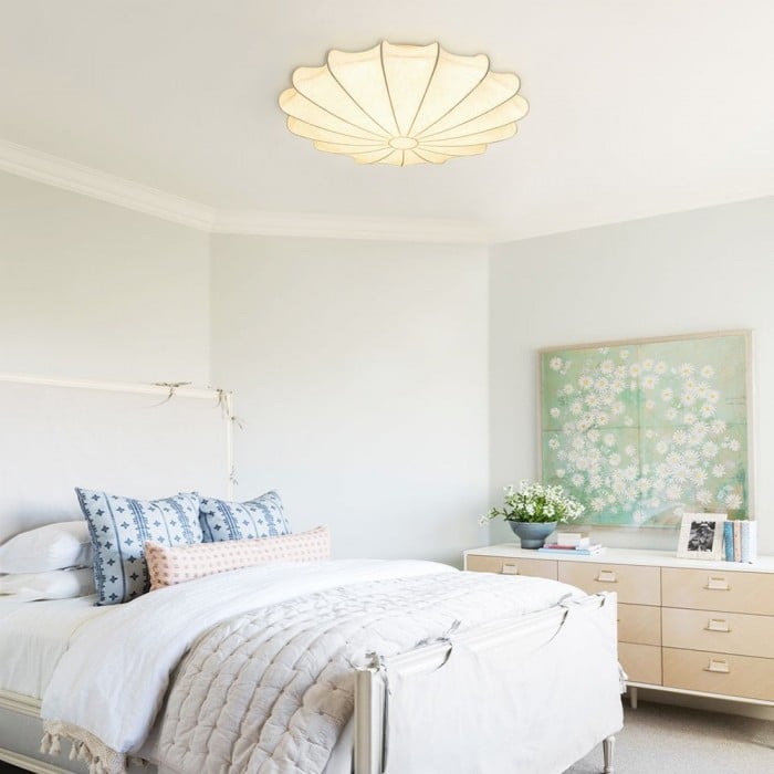 Hedvábná Stropní Lampa Wabi-Sabi v Japonském Stylu S52