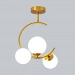 Lampa wisząca ze szkła Nordic Vintage Flower S67