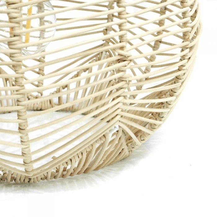 Böhmische Rattan Hängelampe S73
