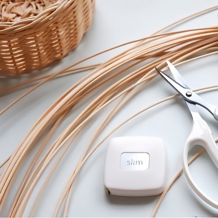 Böhmische Rattan Hängelampe S73