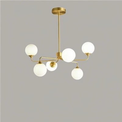 Lustre boule de verre de LUXE