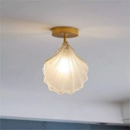 Moderne Muschel Glas Wohnzimmer Lampe S88